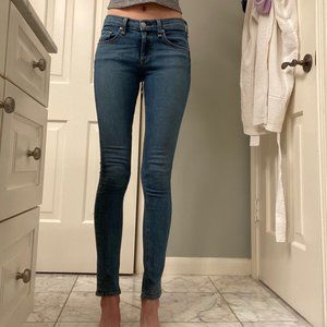Rag & Bone Skinny Blue Jeans